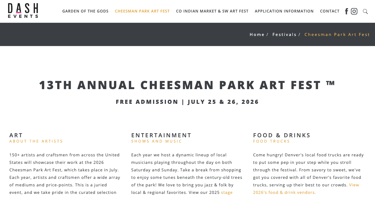 Cheesman Park Art Fest