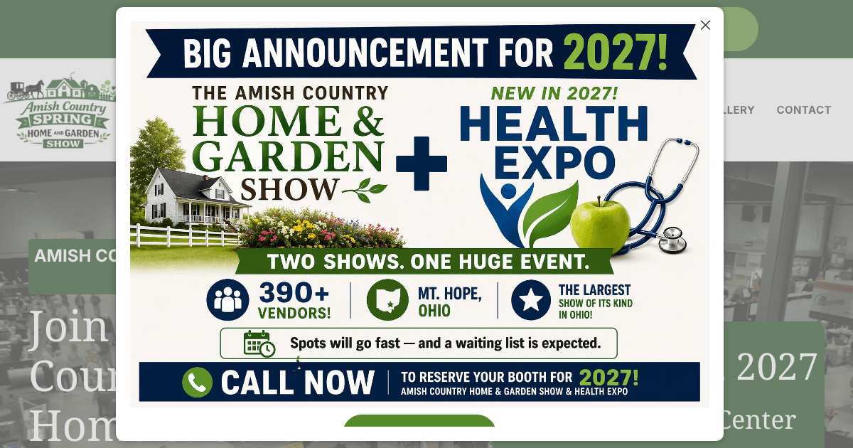 Amish Country Spring Home and Garden Show
