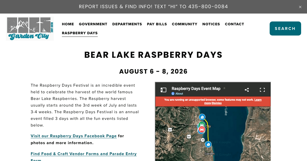 Bear Lake Raspberry Days
