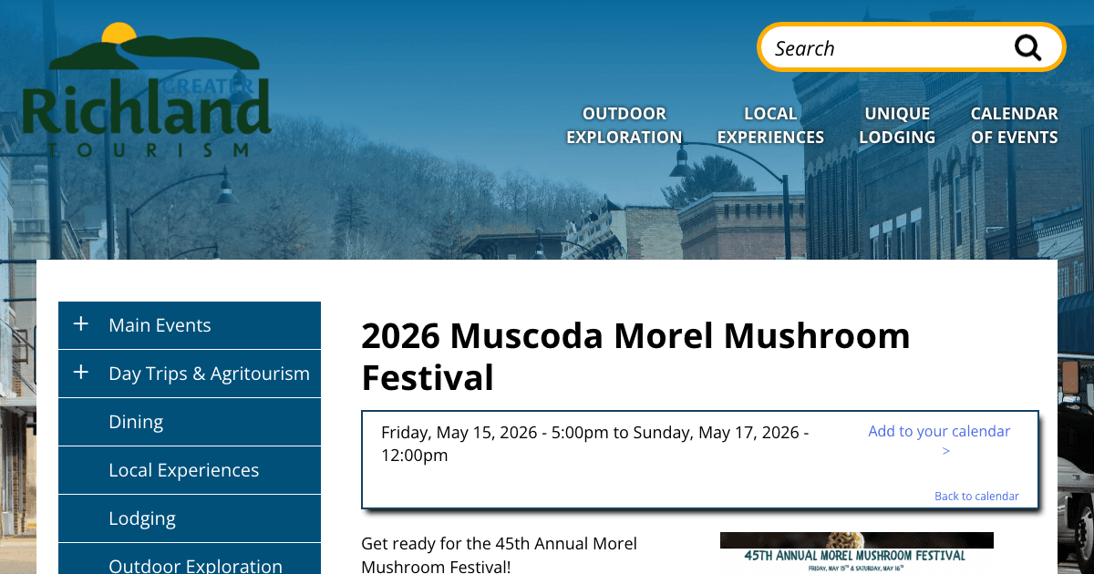 Muscoda Morel Mushroom Festival