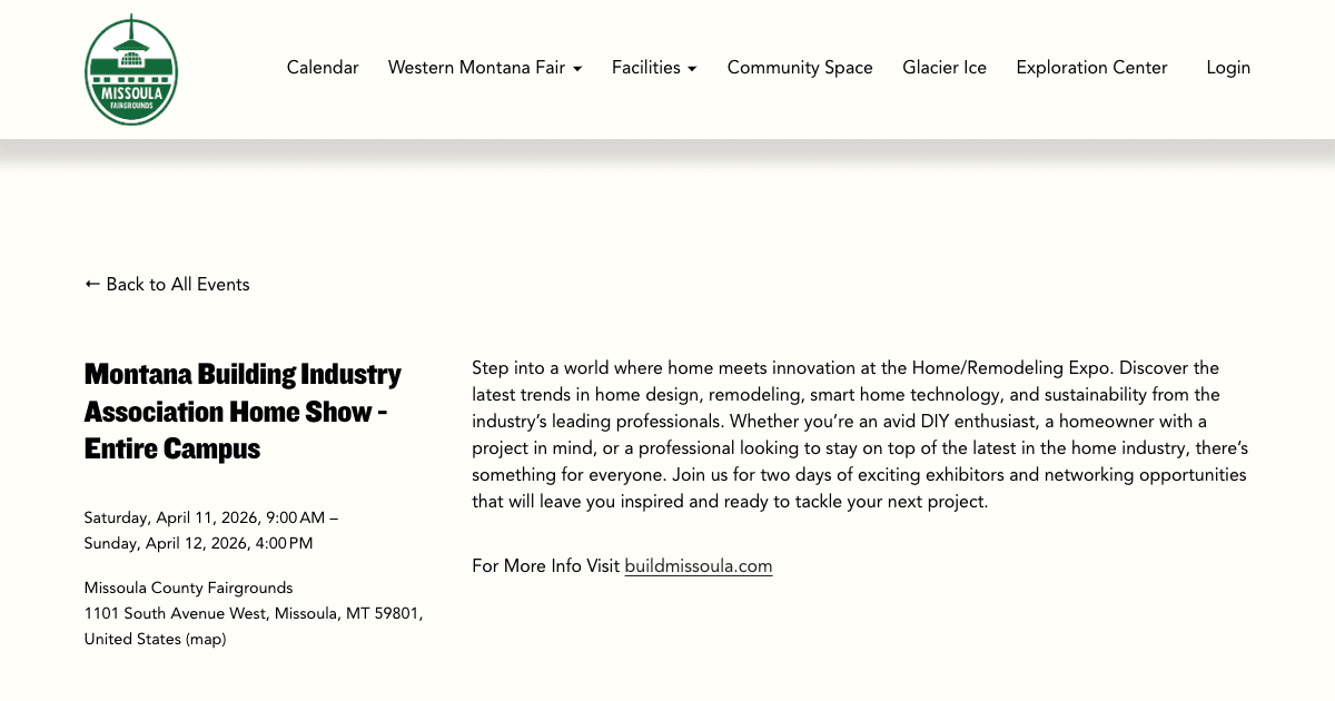 Montana Building Industry Association Home Show