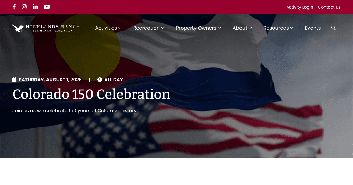 Colorado 150 Celebration