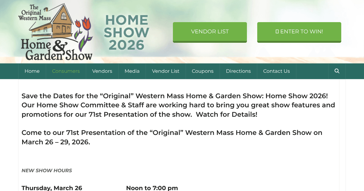 Western Mass Home & Garden Show